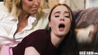 Curvy MILF and Young Beauties Explore Intense Lesbian Encounters - Featuring Ryan Keely & Hazel Moore!