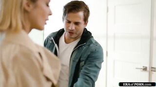 Petite Milf Gets Wild with Her Boyfriend: Intense Kisses and Passionate Playtime!