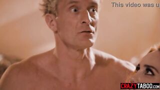Stepmom's Wild Night: Enjoying Intense Moments with Stepson and Husband Before a Thrilling Threesome!