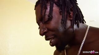 Blonde Milf's Intense Deepthroat and Wild Anal Adventure with a Big Black Cock - Angel Long