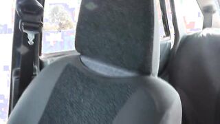 Steamy Encounter: Milf Enjoys Doggystyle Fun in a Taxi's Back Seat!