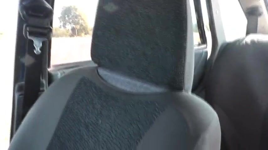 Steamy Encounter: Milf Enjoys Doggystyle Fun in a Taxi's Back Seat!