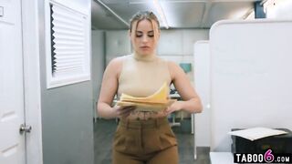 Intense Office Encounter: Personal Assistant and Her Confident Boss Share a Steamy Connection