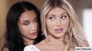 Curvy Blonde Maid of Honor Confesses Crush While Trying on Wedding Dress – A Steamy Encounter Unfolds!