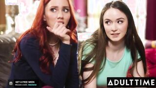 Redhead Milf Jupiter Jetson Seeks Online Shopping Help from Stepdaughter Hazel Moore – Discover What Happens Next!