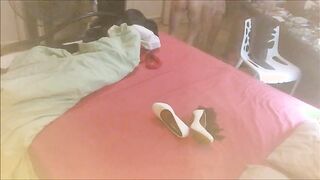 Dress, Nightie, Panties, Heels & Fishnet, Blowjob, DirtyTalk, Spanking
