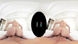 Sensational Blonde Milf Explores Pleasure with VR Toys - Featuring Brandi Love!