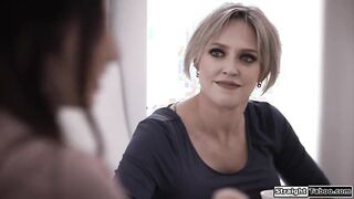 Caught in the Act: German Beauty's Steamy Encounter with Her Step-Mom's Friend - Anny Aurora & Dee Williams in a Sensational Lesbian Scene!