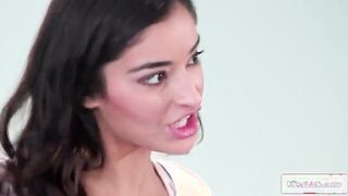 Curious Student Seduces Her Teacher: A Steamy Encounter with Charlotte Stokely and Emily Willis