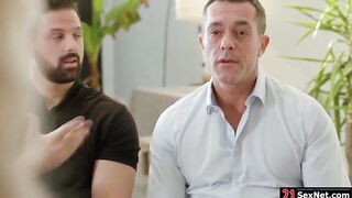 Curvy Milf Shalina Devine Offers Unique Therapy Session with Two Male Patients in an Unforgettable Threesome!
