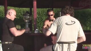 Steamy Outdoor Encounter: A Mature Redhead's Wild Adventure with Her Young Lover