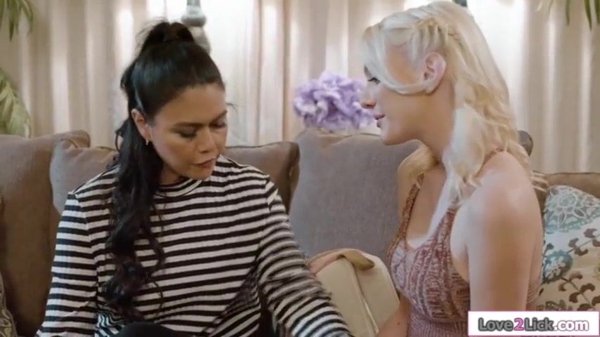 Curious Blonde Kenna James Surprises Her Future Mother-in-Law with Her Skills!