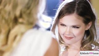 Stepmom's Surprise: A Blonde Beauty and Her Young Lover Share an Intimate Moment