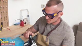 Curious MILF with Big Tits Seeks Help to Remove Her Chastity Belt - Watch Her Wild Adventure!