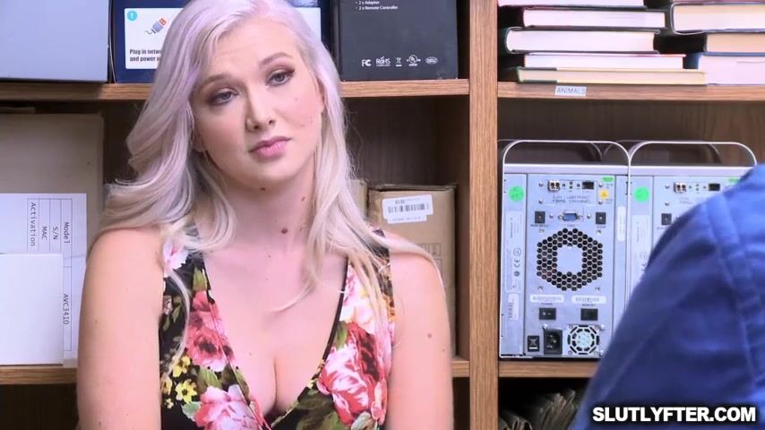 Blonde Beauty Takes Charge in a Steamy Encounter with the Officer!