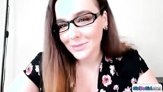 Curvy Tech Support Delivers an Unexpected Striptease to Her Client