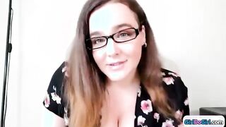 Curvy Tech Support Delivers an Unexpected Striptease to Her Client