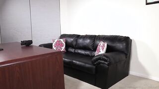 Cutie Cor takes a load of warm hot cum after getting her pussy licked and dicked before taking a dick between her huge tits in fake casting interview! Full Video at BackRoomCastingCouch.com!