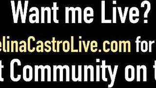 Cuban Immigrant & Miami resident, Angelina Castro, stuffs her Cuban cunt with a Big Black Cock & gets a big load of man jizz all over her huge Tits! Full Video & Angelina Live @ AngelinaCastroLive.com
