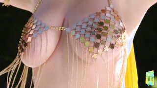 Busty redhead banged