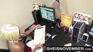 My Big Butt Secretary Traded A Blowjob And Wet Pussy Cowgirl Fuck For Taking Her To Shop At The Mall, Cute Big Tits Ebony Slut Secretary Sheisnovember Fucking Her Supervisor BBC At Her Work Desk Exposing Her Big Boobs by Msnovember