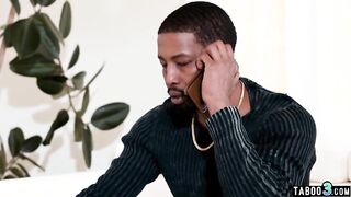 BBC dude fucking his ebony wifes huge boobs and her pretty face