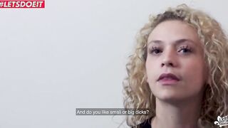 Amateur Babe gets rough Sex on her first porn casting - LETSDOEIT.COM