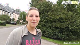 AMATEUR EURO - Hot BBW Babe Blows And Bangs On Cam For The First Time