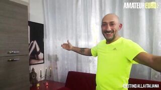 AMATEUR EURO - Anal Casting Sex With Horny Italian Woman Kiara Rizzi
