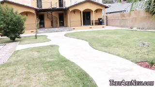 Amateur slut teen swallows cum in first time pov and hd porno