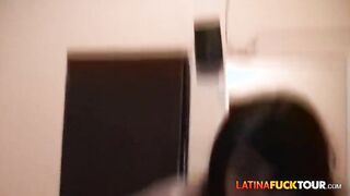 Amateur latina sucks and fucks POV