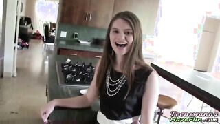 Amateur lesbians licking and fingering pussy at real party