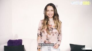 AMATEUR EURO - Big Tits Dutch Babe Taylor Sands Wants To Feel The Taste Of A Spanish Cock