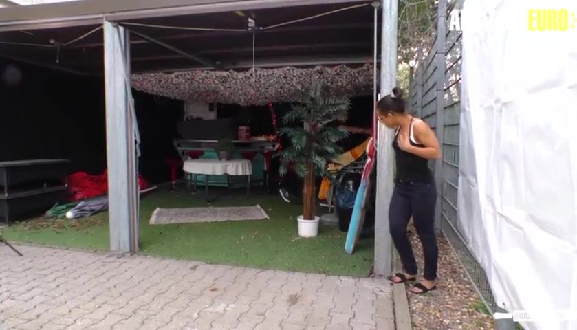 AMATEUR EURO - Hot Sex On The Backyard Of Her Neighbor - Danny Bubbles