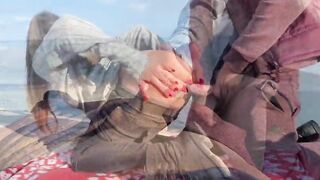 Outdoor pussy riding Amateur
