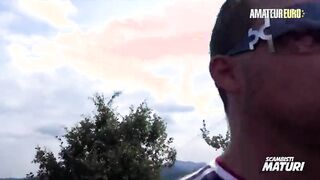Nasty Slut Kicca Martini Receives Deep Pussy Fuck Outside - AMATEUR EURO