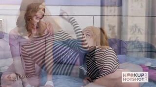 Redhead babe meets guy in hotel for anal sex