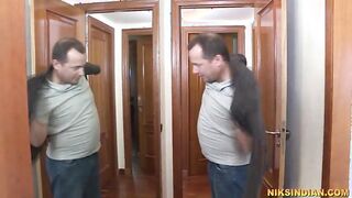 Horny Savita bhabhi invited stranger in her house to get her whore pussy and ass fucked