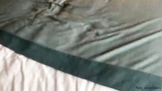 Accidental boner while sharing a bed with a hot married collegue led to a surprise ass fuck