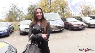 Fake driving and hard public fucking