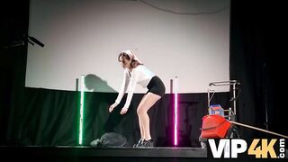VIP4K. Stripping and giving anal to become a star. Hot sex with Una Fairy