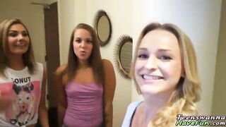 Pajama party cfnm teen gets fucked and ass jizzed