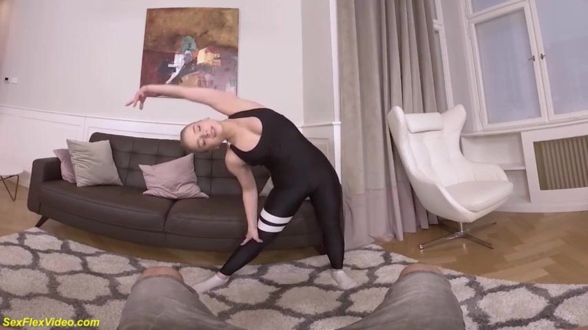 sweet spandex contortion teen alexa flexy loves extreme crazy flexible anal sex acrobatics on my big dick