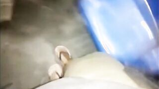 Anal sex in the garage