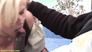 busty extreme labia pierced german milf marina montana gets deep ass fucked by brazilian black monster dick