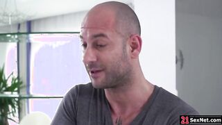 French college babe is seducing her instructor.The guy masturbates her wet pussy and goes face fucking her.He penetrates her ass gaping her wide open