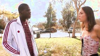 Interracial Anal Creampie Farting! Skinny Teen Throated Deep & Big Black Cock Anal