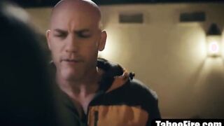 Hot mma fighter babe fucked in ass & mouth by her trainer