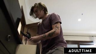 Ginger MILF Lauren Phillips Gives Stepson A Sex Lesson!