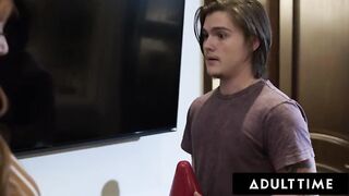 Ginger MILF Lauren Phillips Gives Stepson A Sex Lesson!